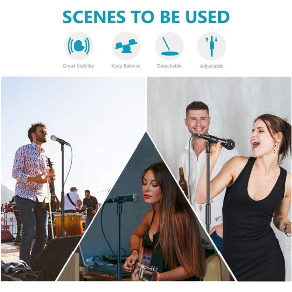 Microphone Stand and Stand with Microphone Door, Adjustable from 100 to 179 cm - Picture 7 of 8